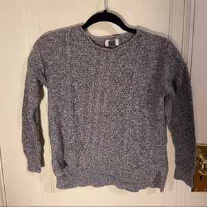 Old Navy Grey Cable-knit Sweater